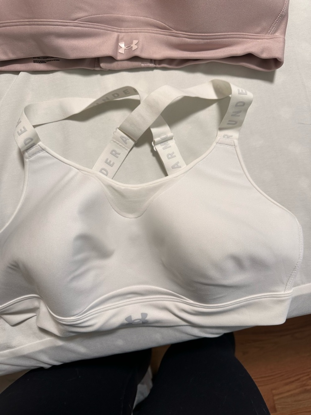 Under Armour 4-Pack Sports Bra Set - Black, White, Blush - Picture 5 of 10